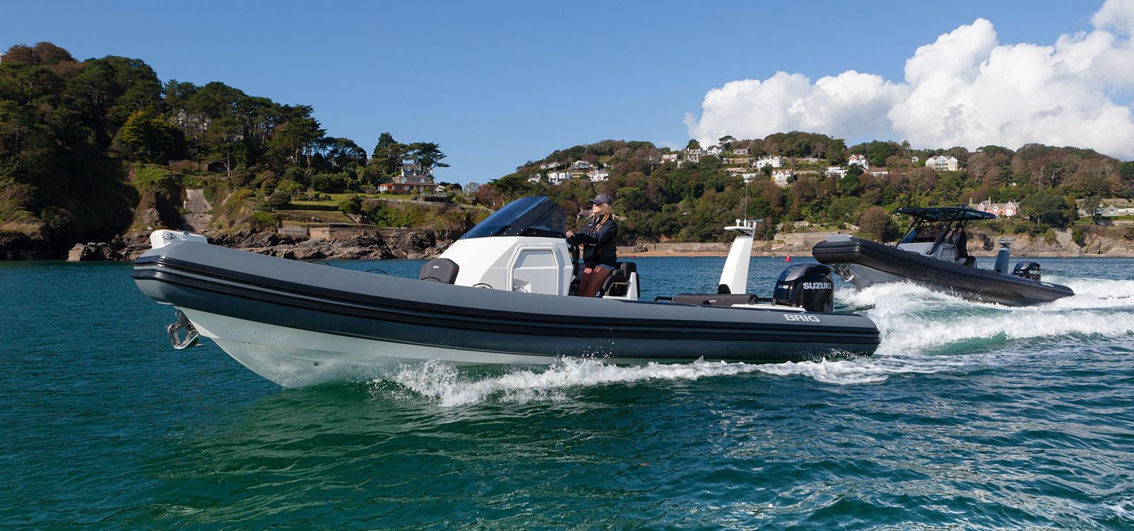 BRIG Eagle 8 cruising on the water